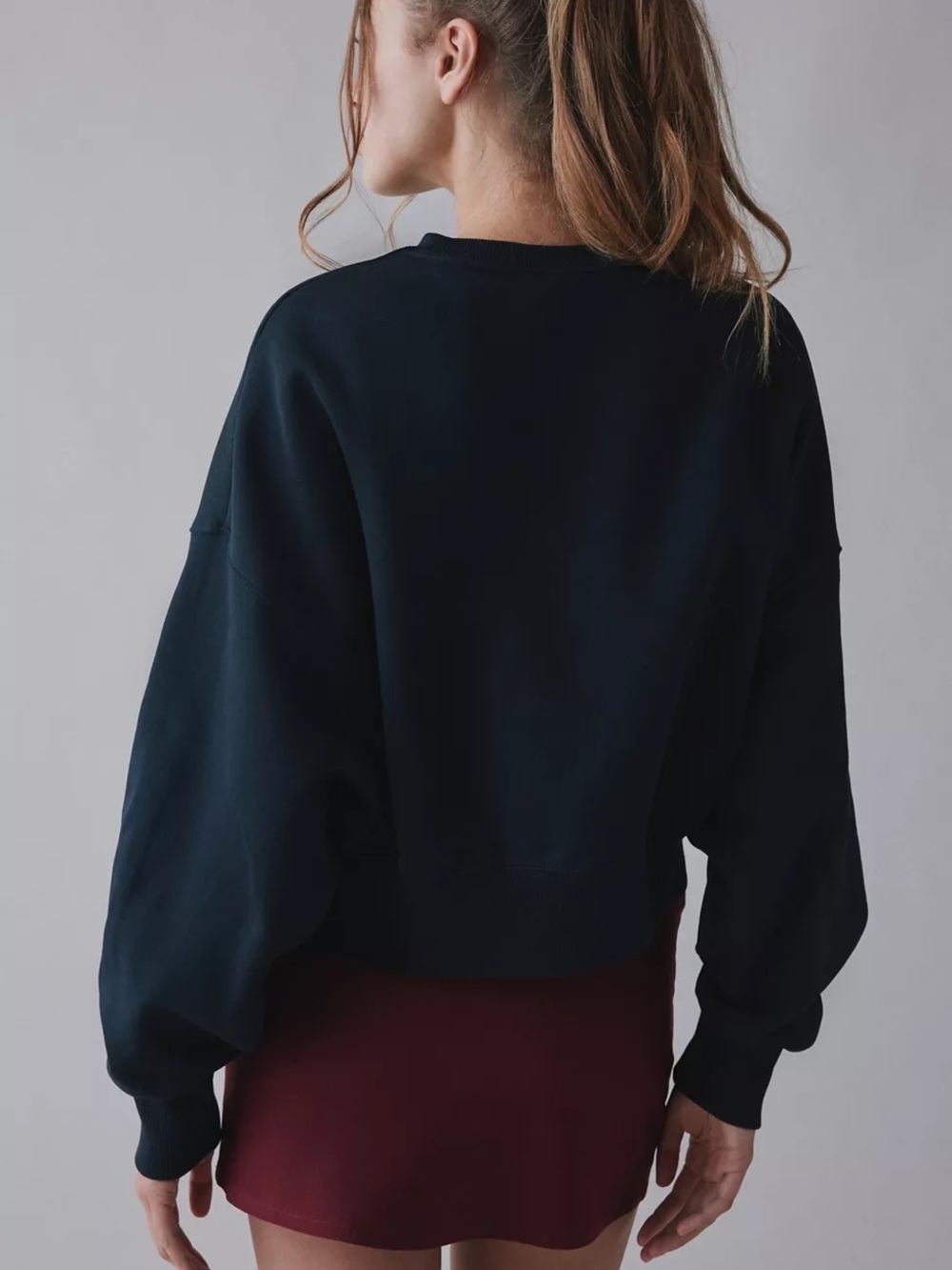 Nike Phoenix Fleece Crew Neck Pullover Sweatshirt - Picture 6 of 7